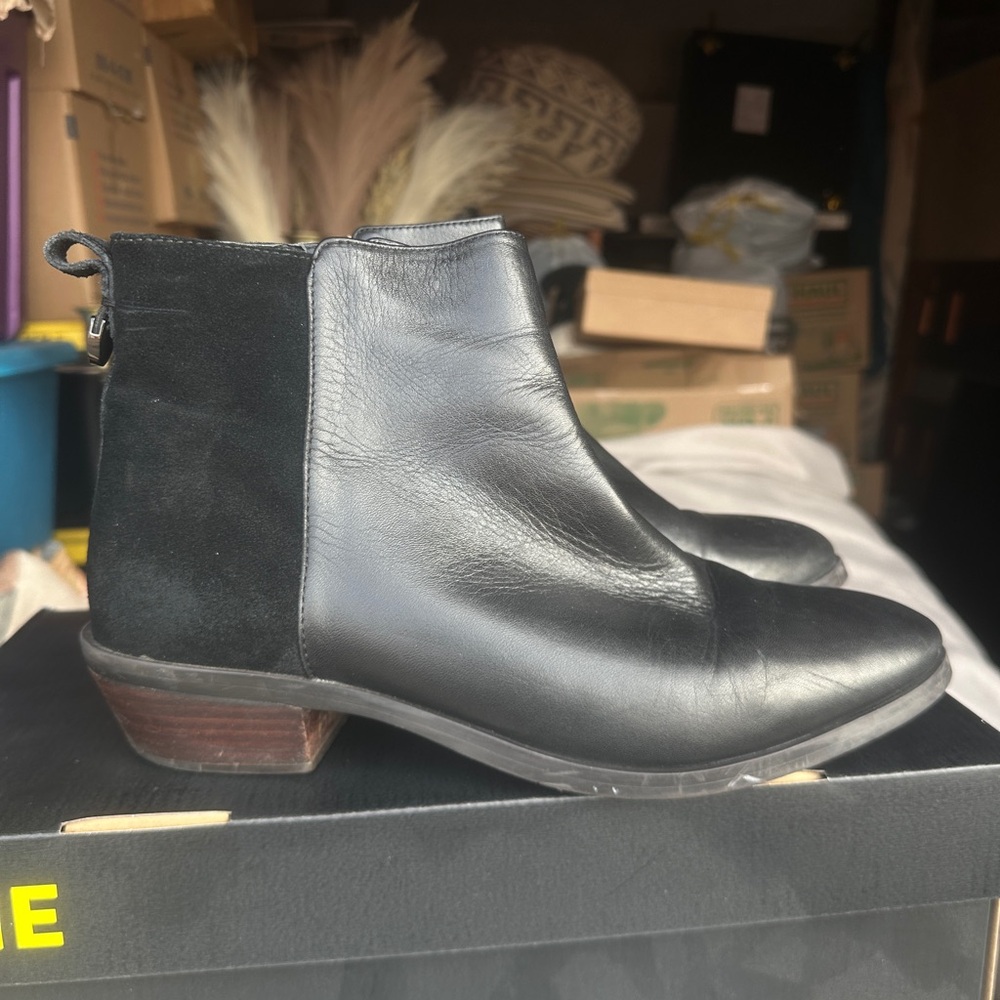 Elegant Coach Black Ankle Boots